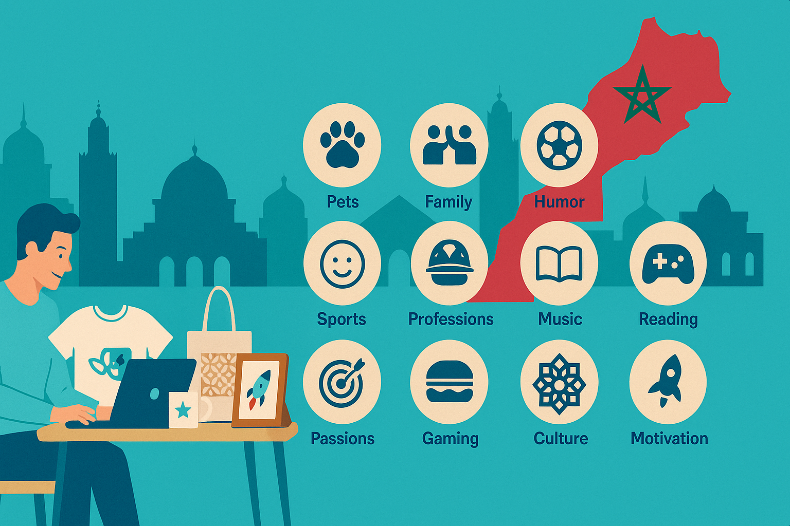 12 Profitable Print-on-Demand Niches in Morocco (2025 Edition)