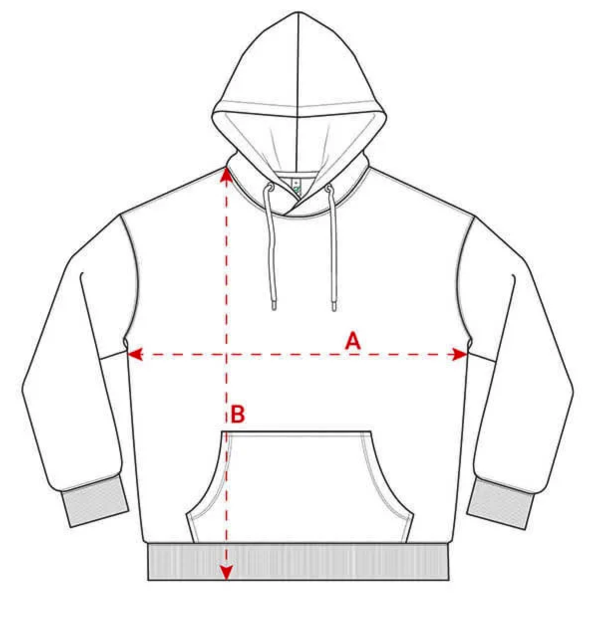 Size guide diagram