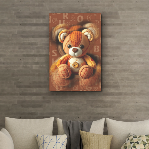 دب قماشي ثلاثي الأبعاد