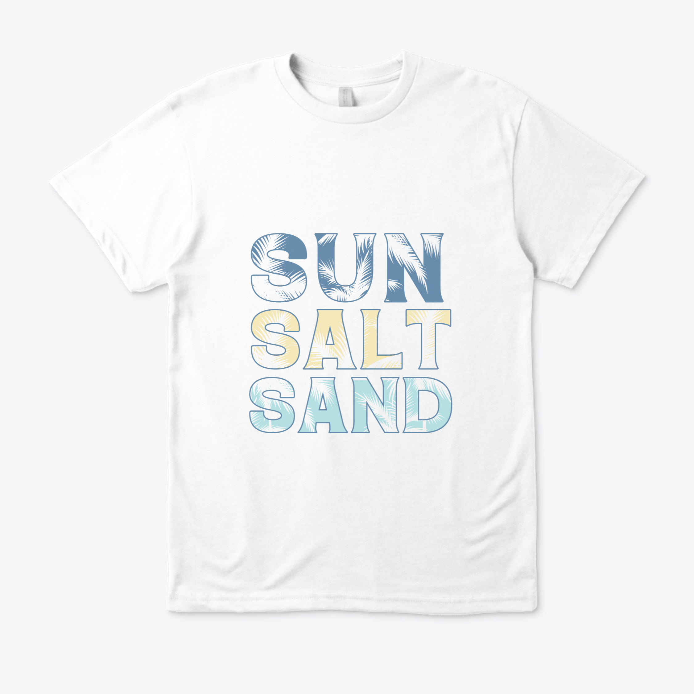 T-shirt Unisex."Sun, Salt & Sand – L'appel de l'été"