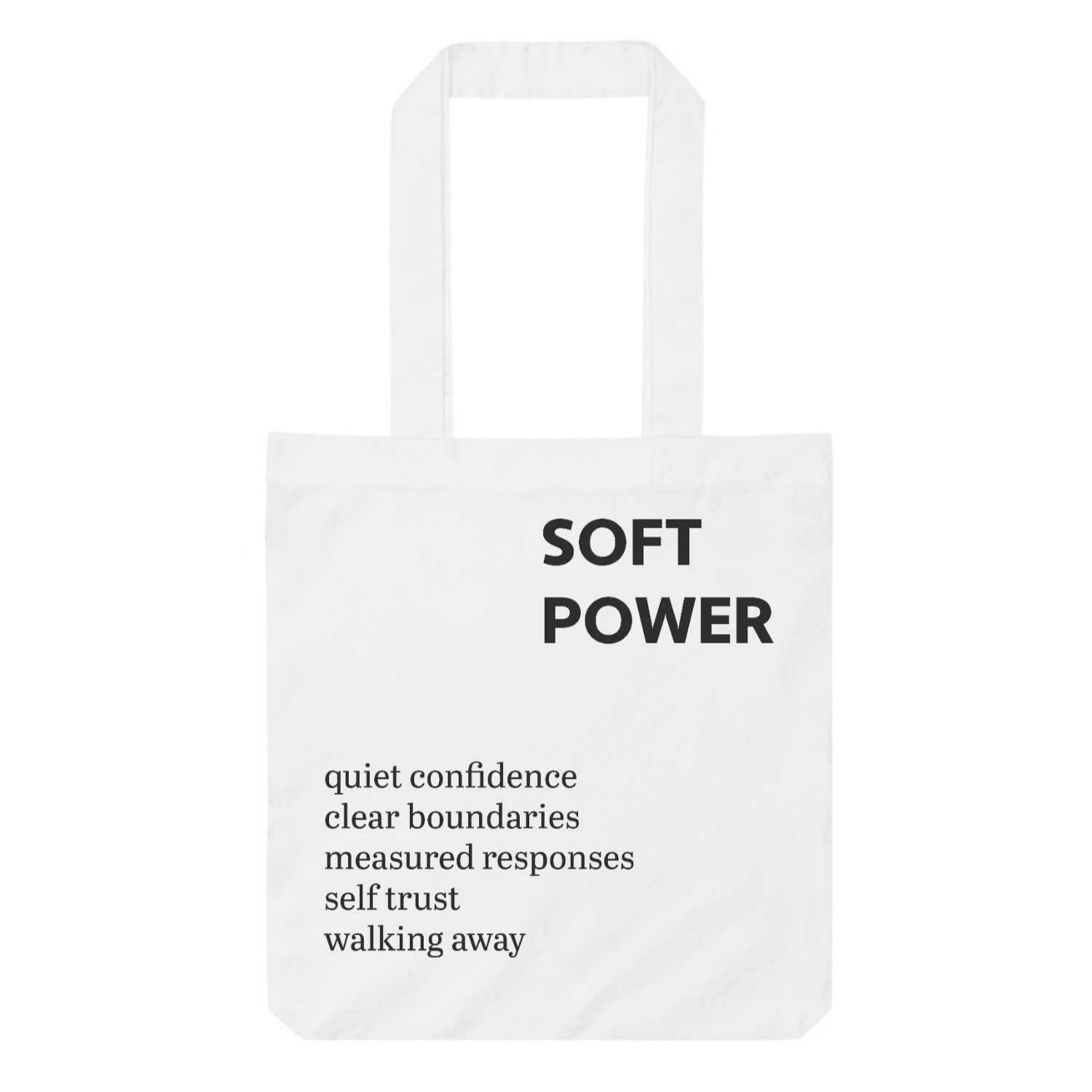 Soft Power Tote Bag – Quiet Confidence, Everyday Strength