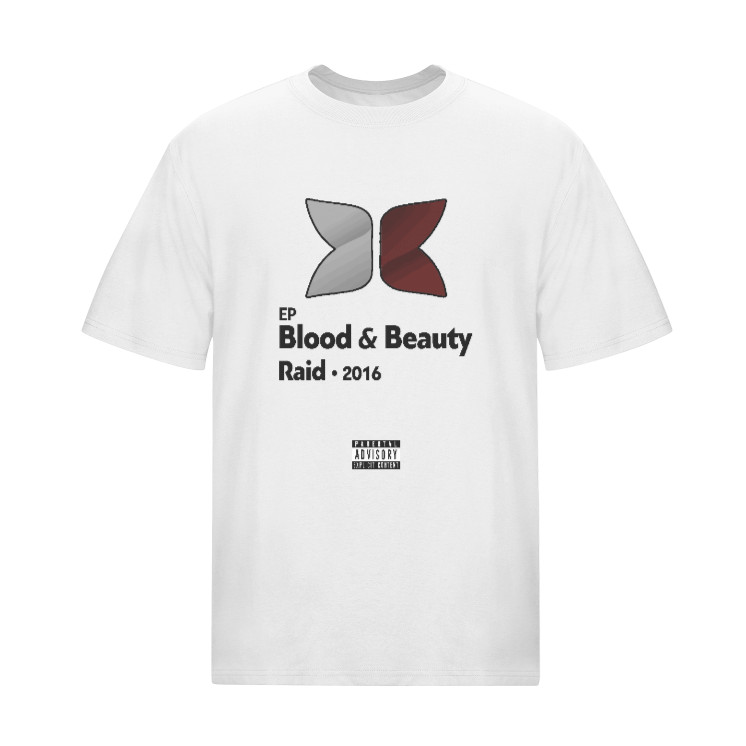 BLOOD AND BEAUTY - RAID EP - Oversize T-shirt White